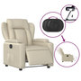 Voir la diapositive 5 : VIDAXL Fauteuil inclinable electrique Creme Similicuir