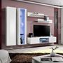 Voir la diapositive 1 : Paris Prix Meuble TV Mural Design  Fly LXXXVIII  260cm Blanc