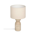 ATMOSPHERA Lampe à Poser en Travertin  Erin  47cm Beige