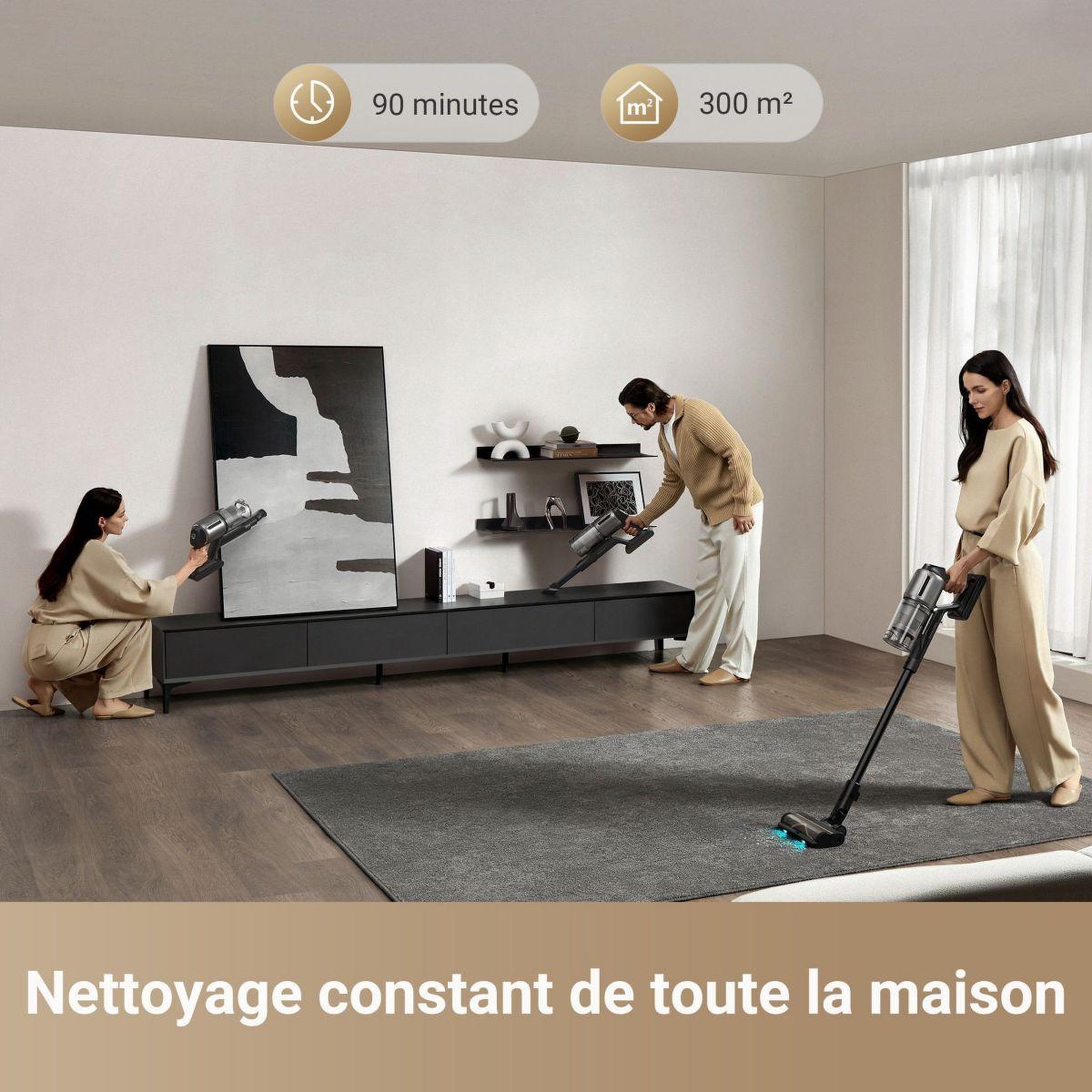 Voir la diapositive 3 : DREAME Aspirateur balai z30