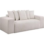 Habitat et Jardin Canapé fixe 3 places en velours côtelé  Rivoli  - Beige