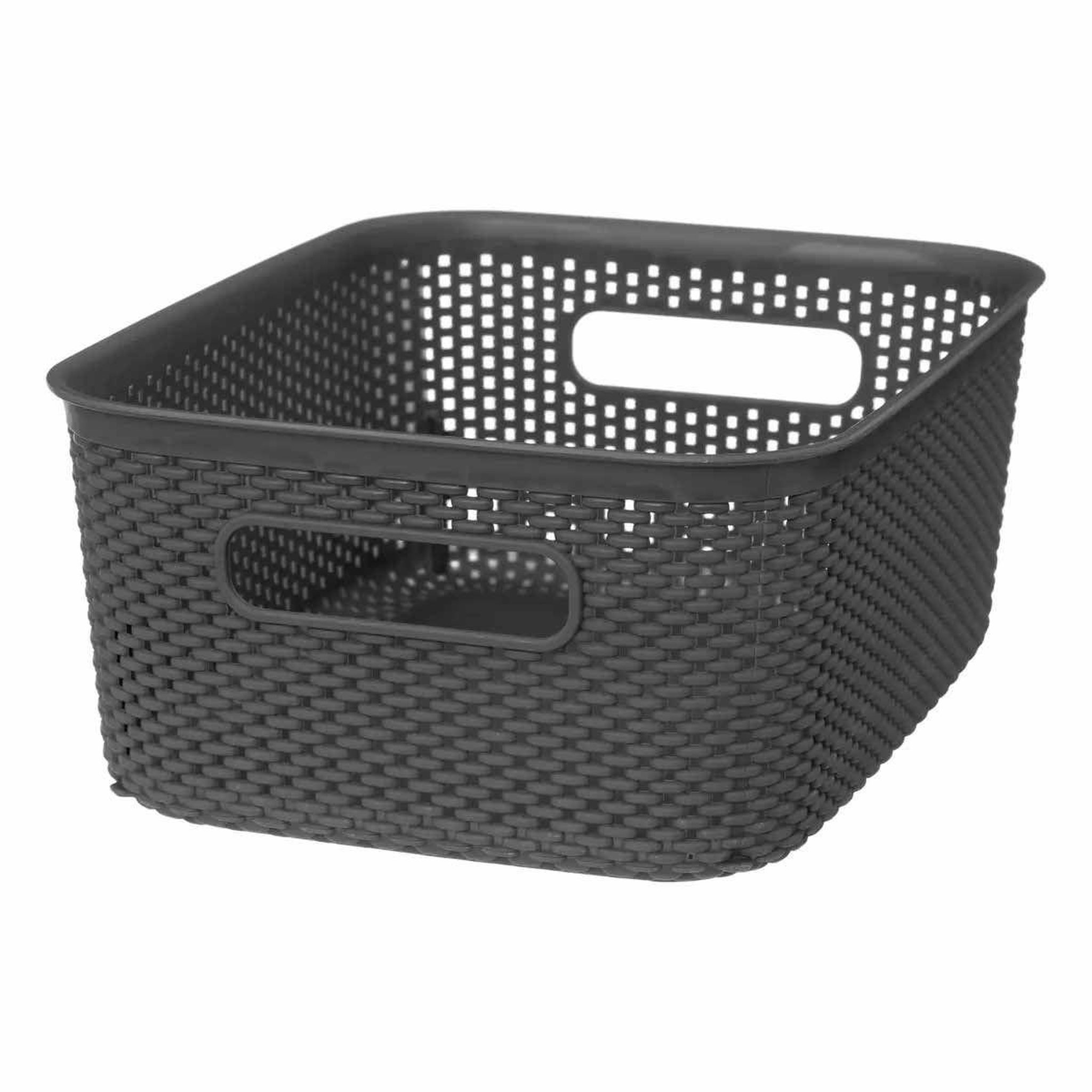 FIVE Panier de Rangement  Crochet  10cm Gris Anthracite