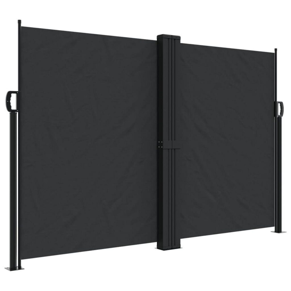 VIDAXL Auvent lateral retractable noir 160x1200 cm