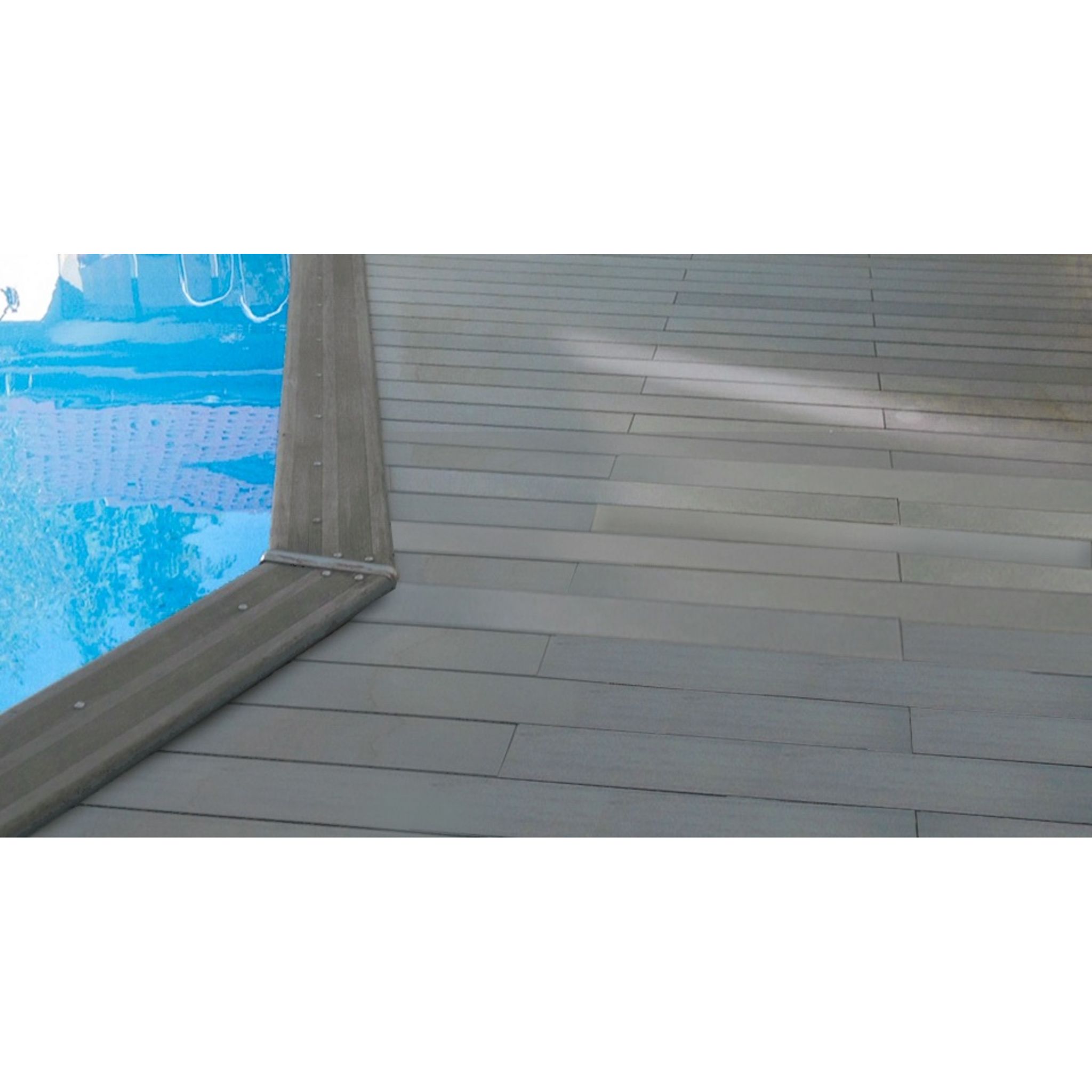 GREEN OUTSIDE Pack Lames de terrasse alvéolaire Gris. Coloris disponibles : Gris