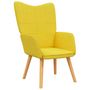 Voir la diapositive 2 : VIDAXL Chaise de relaxation Jaune moutarde Tissu