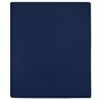 Voir la diapositive 1 : VIDAXL Drap-housse Jersey Bleu marine 140x200 cm Coton