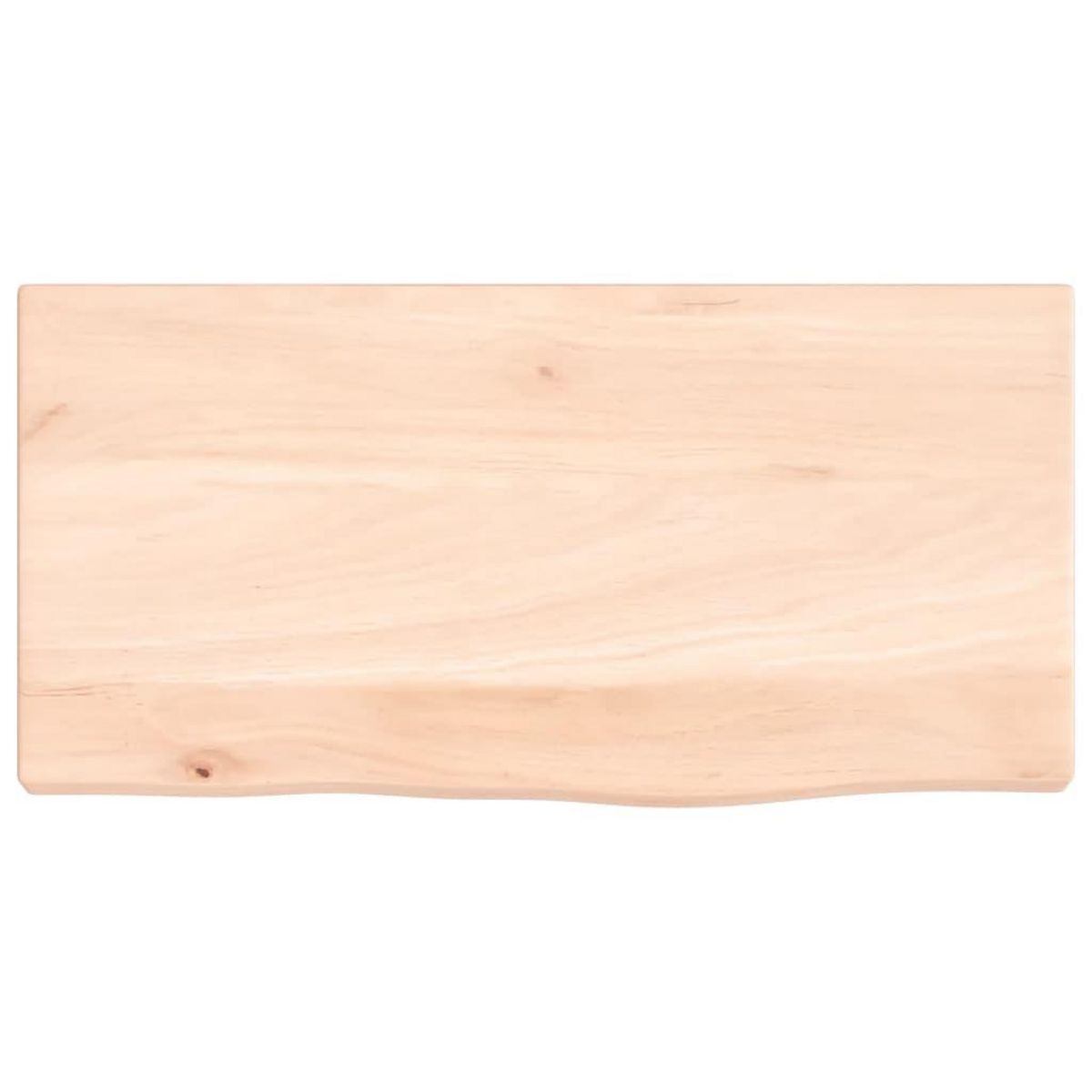 VIDAXL Etagere murale 40x20x2 cm bois de chene massif non traite