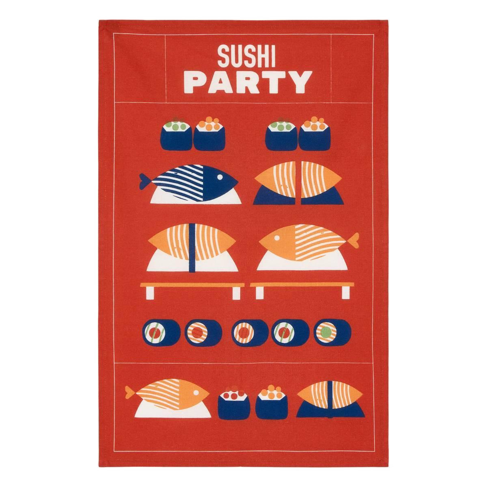 Voir la diapositive 2 : ATMOSPHERA Lot de 3 Torchons de Cuisine  Nippon Line  45x70cm Multicolore