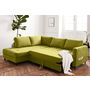 Voir la diapositive 3 : LISA DESIGN Anna - canapé d'angle gauche - 5 places - convertible - en velours