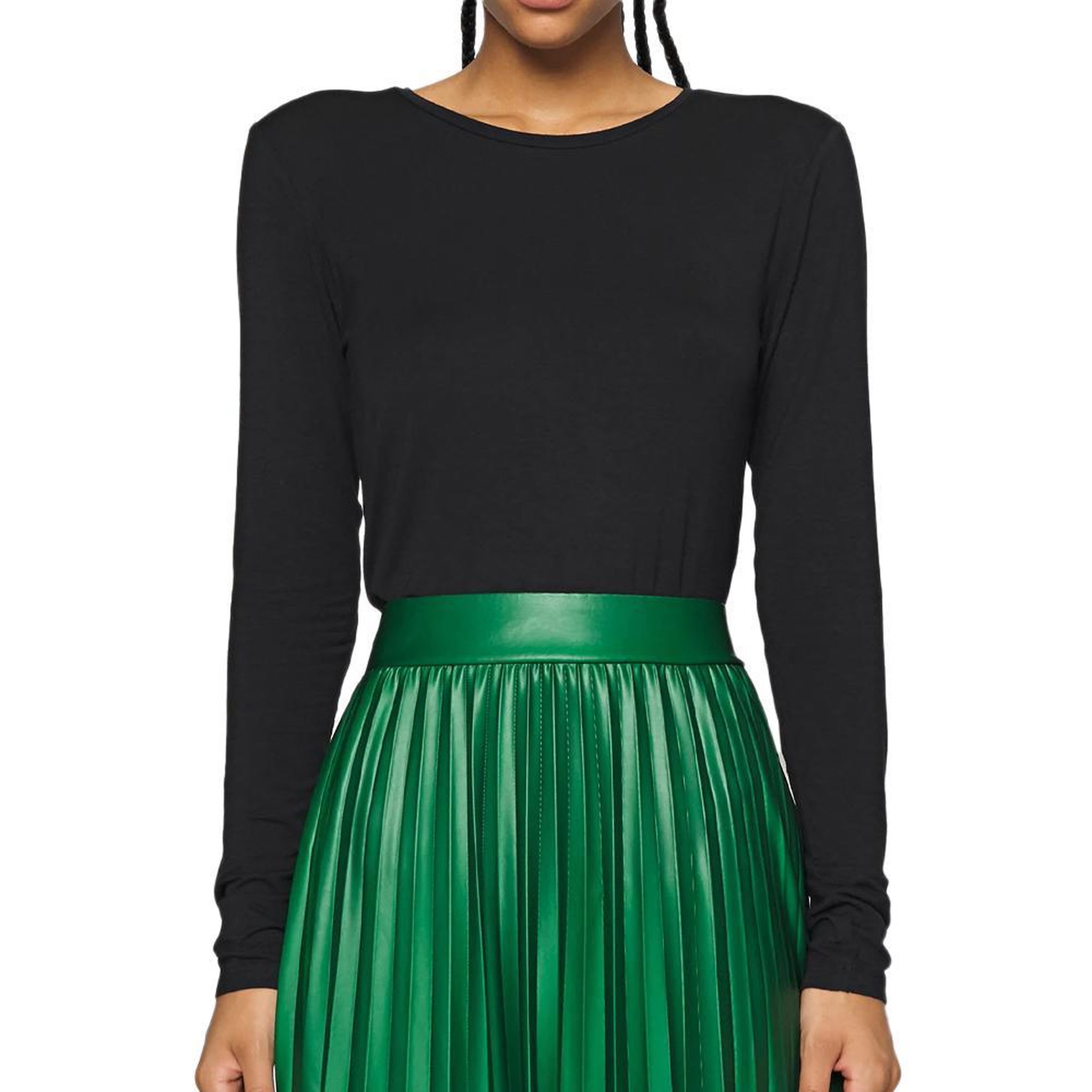 JACQUELINE DE YONG T-shirt Manches Longues Noir Femme JDY Mila. Coloris disponibles : Noir