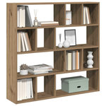 VIDAXL Bibliotheque/Separateur de piece chene artisanal 105x24x102 cm