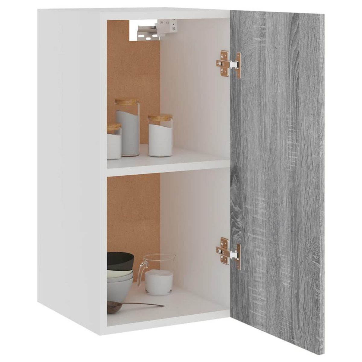 VIDAXL Armoire suspendue Sonoma gris 29,5x31x60 cm Bois d'ingenierie