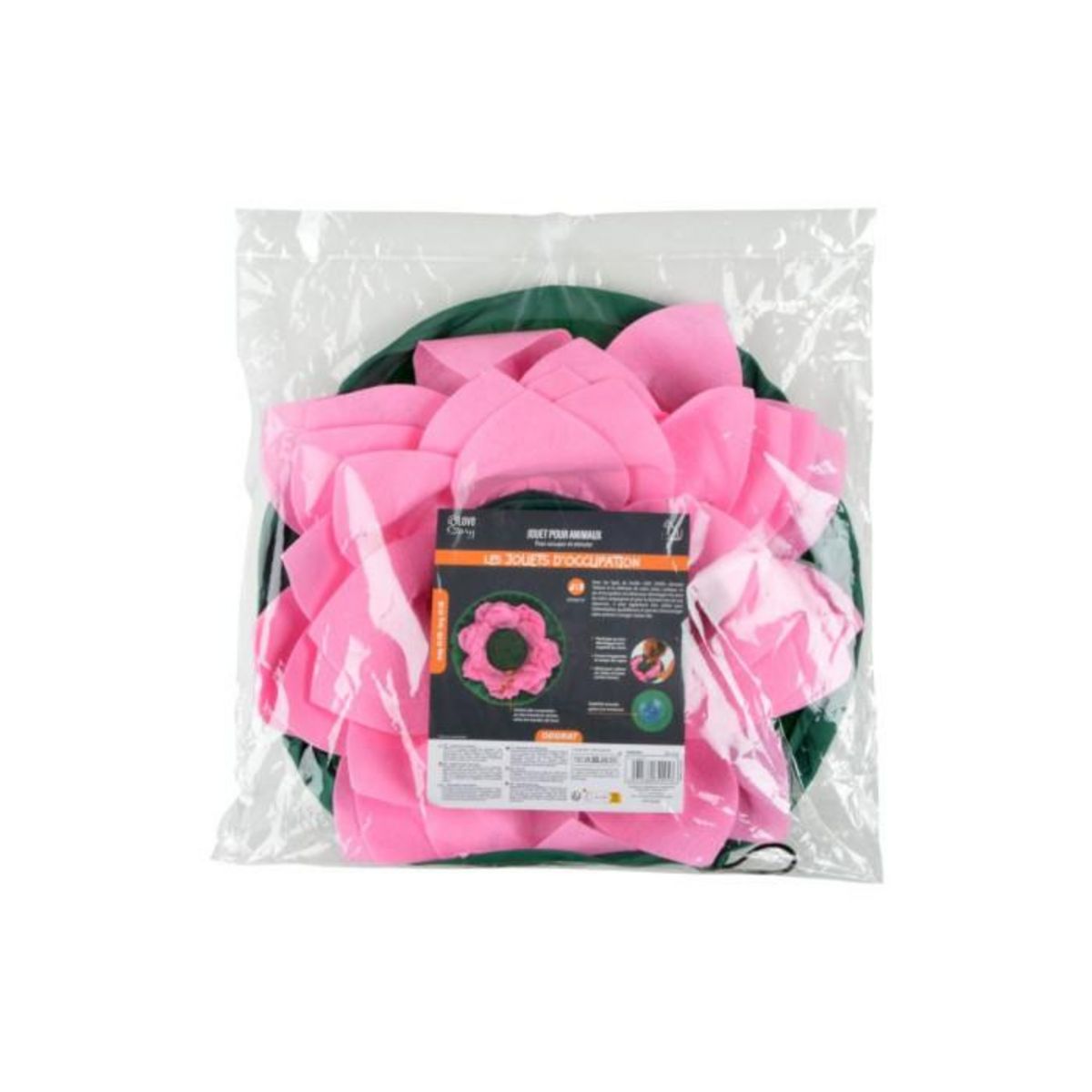 Paris Prix Tapis de Fouille Ventouse  Lotus  45cm Rose & Vert