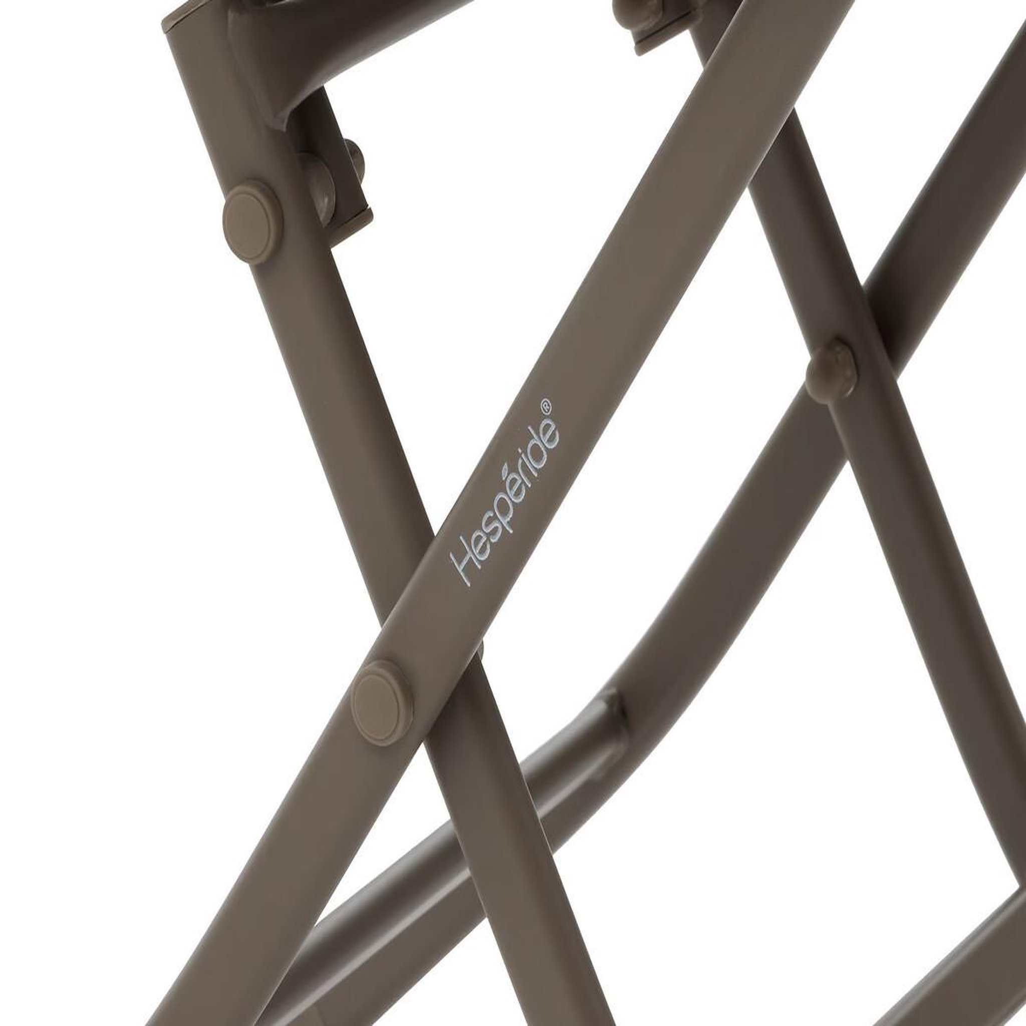 Voir la diapositive 3 : HESPERIDE Table d'appoint carrée pliante greensboro café - 40 x 40 cm - hespéride