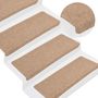 Voir la diapositive 5 : VIDAXL Tapis d'escalier auto-adhesifs 30 pcs beige 65x24,5x3,5 cm