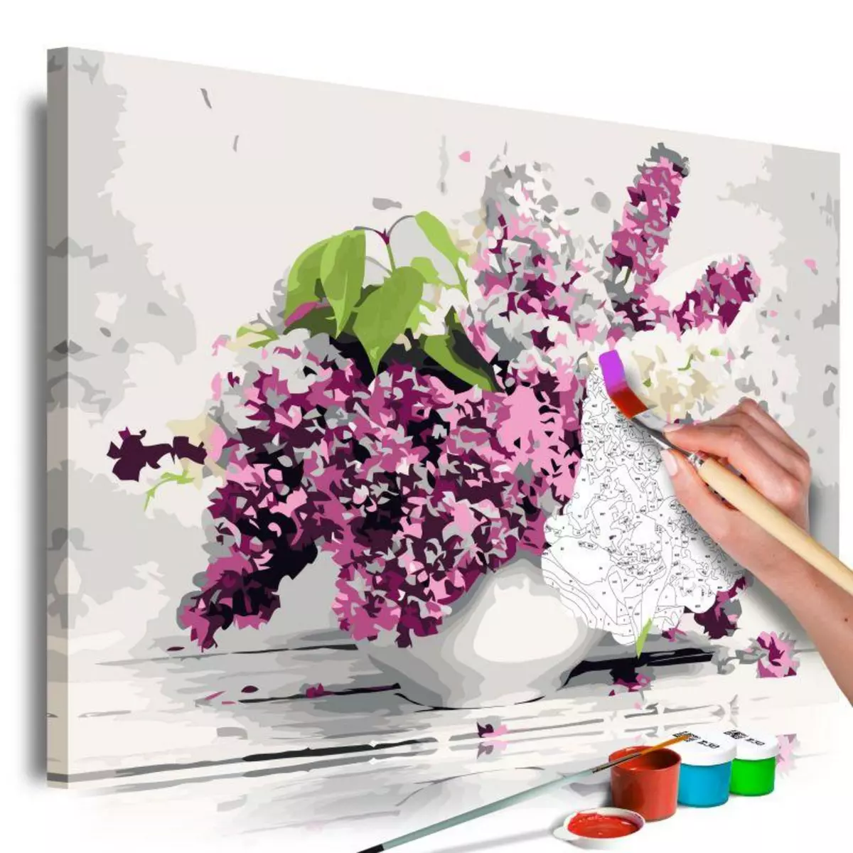 Paris Prix Tableau à Peindre Soi-Même  Vase & Flowers  40x60cm