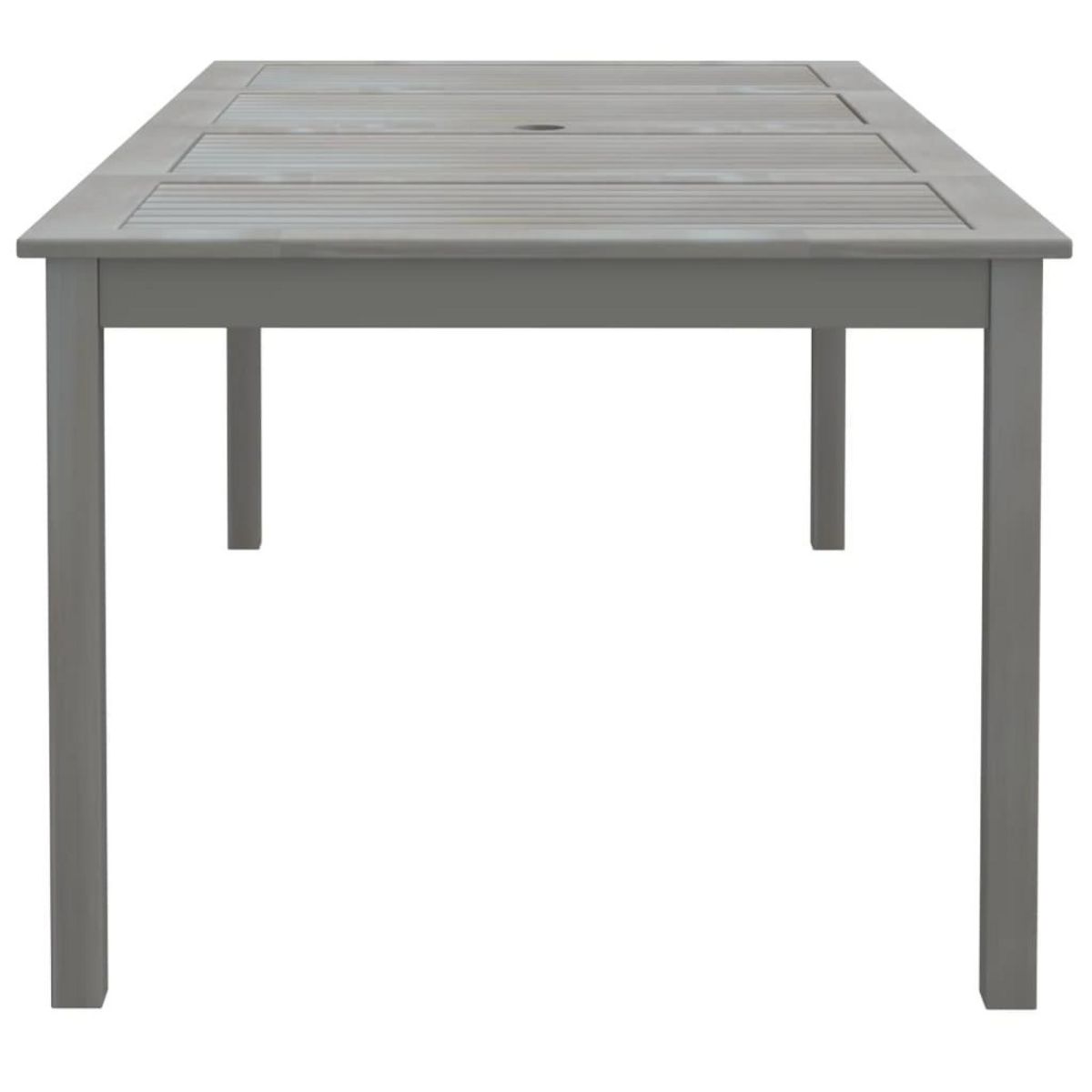 VIDAXL Table de jardin Gris 200x100x75 cm Bois d'acacia solide