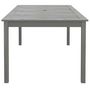 Voir la diapositive 4 : VIDAXL Table de jardin Gris 200x100x75 cm Bois d'acacia solide