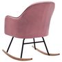 Voir la diapositive 5 : VIDAXL Chaise a bascule Rose Velours