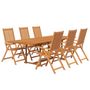 Voir la diapositive 3 : VIDAXL Ensemble a manger de jardin 7 pcs Bois d'acacia massif