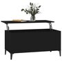 Voir la diapositive 5 : VIDAXL Table basse Noir 90x44,5x45 cm Bois d'ingenierie