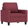 Voir la diapositive 2 : VIDAXL Fauteuil Rouge bordeaux 60 cm Tissu