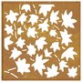 Voir la diapositive 5 : VIDAXL Decoration murale jardin 55x55 cm acier corten design feuille