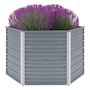 Voir la diapositive 2 : VIDAXL Lit sureleve de jardin Acier galvanise 129x129x77 cm Gris
