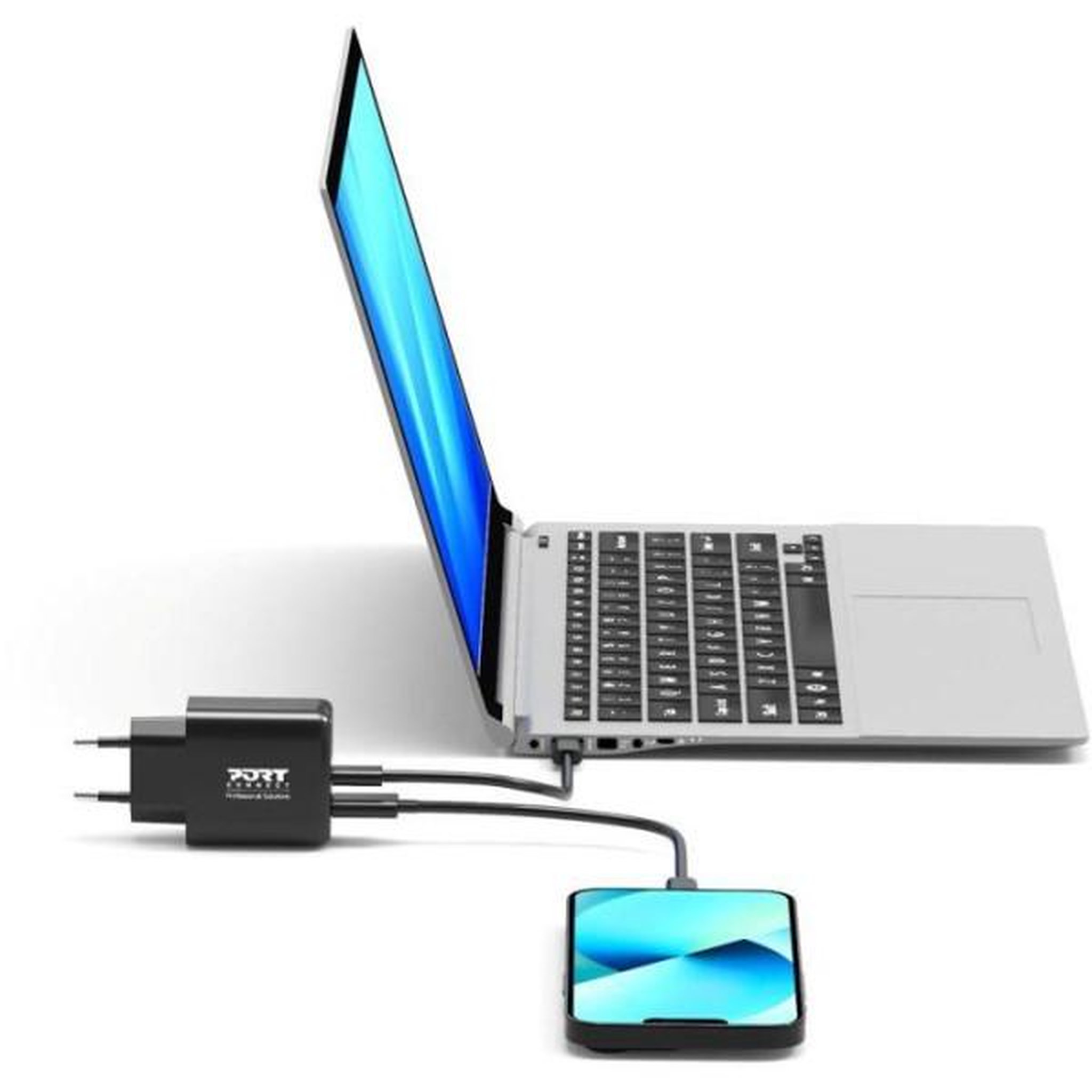 Voir la diapositive 3 : PORT DESIGNS Alimentation pc - port designs - pack 4 en 1 - chargeur gan - 65 w