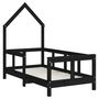 Voir la diapositive 3 : VIDAXL Cadre de lit pour enfant noir 70x140 cm bois de pin massif