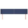 Voir la diapositive 3 : VIDAXL Tete de lit avec oreilles Bleu 163x16x78/88 cm Tissu