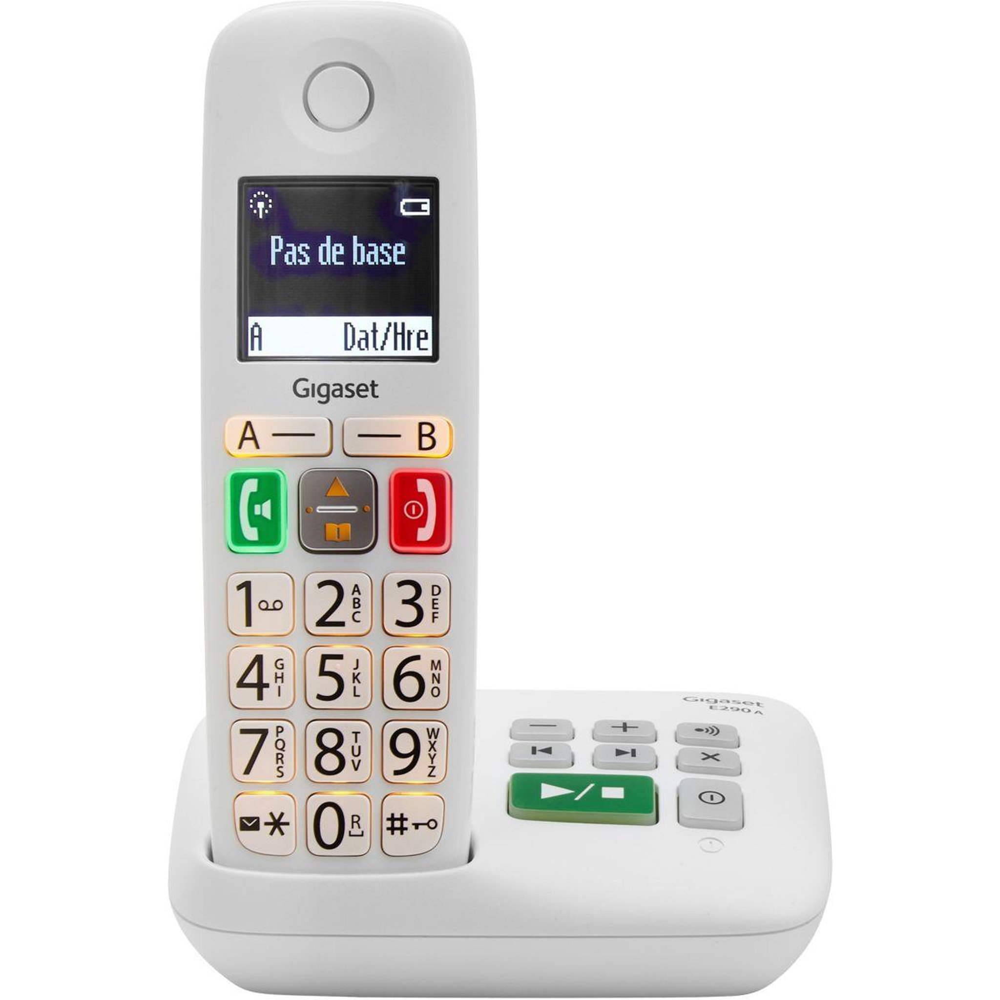 Voir la diapositive 2 : GIGASET Téléphone sans fil e290a blanc