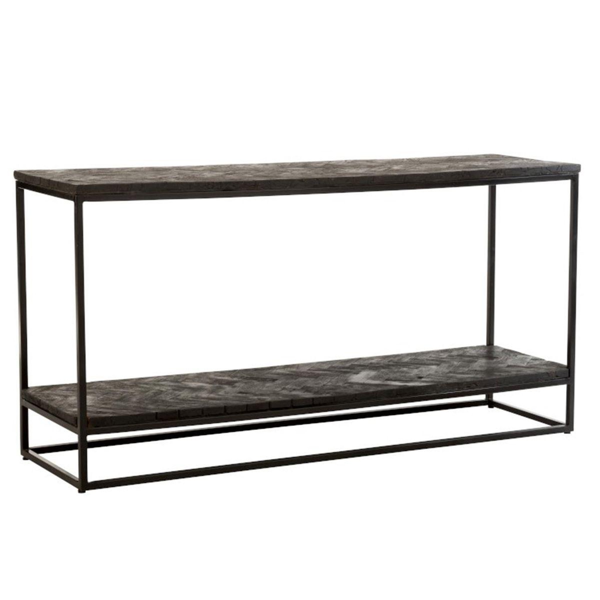 Voir la diapositive 1 : J-LINE Console en bois design  grub  161cm noir