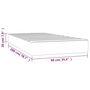 Voir la diapositive 6 : VIDAXL Matelas de lit a ressorts ensaches Rose 90x200x20 cm Velours