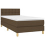 Voir la diapositive 3 : VIDAXL Sommier a lattes de lit et matelas et LED Marron fonce 80x200cm