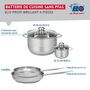 Voir la diapositive 2 : ELO Ensemble de 2 Poêles de cuisson 24 et 28 cm et 2 faitouts 12 et 24 cm Elo Profi Brillant