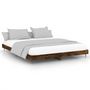 Voir la diapositive 2 : VIDAXL Cadre de lit sans matelas chene fume 120x200 cm bois ingenierie