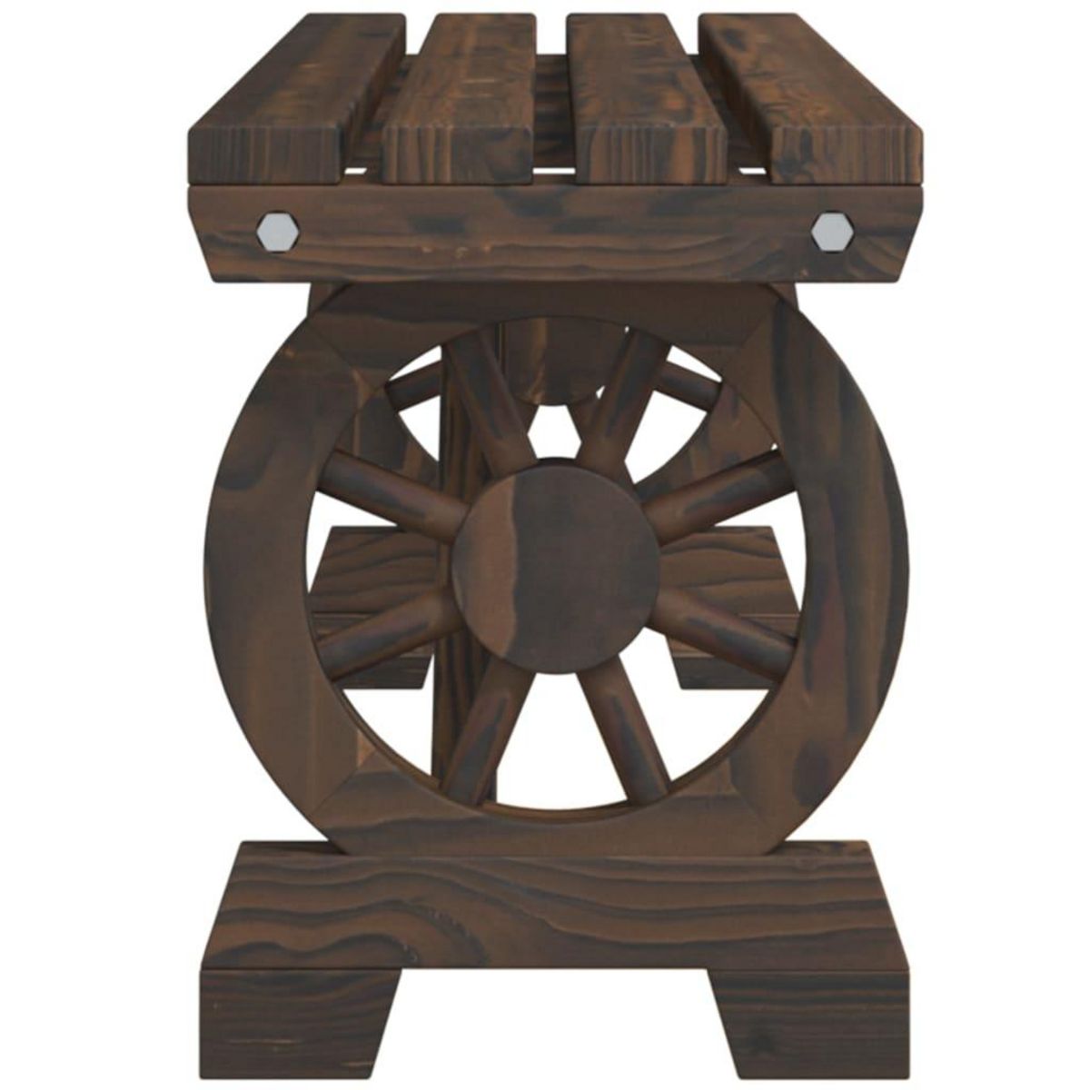 VIDAXL Bancs de jardin lot de 2 bois de sapin massif