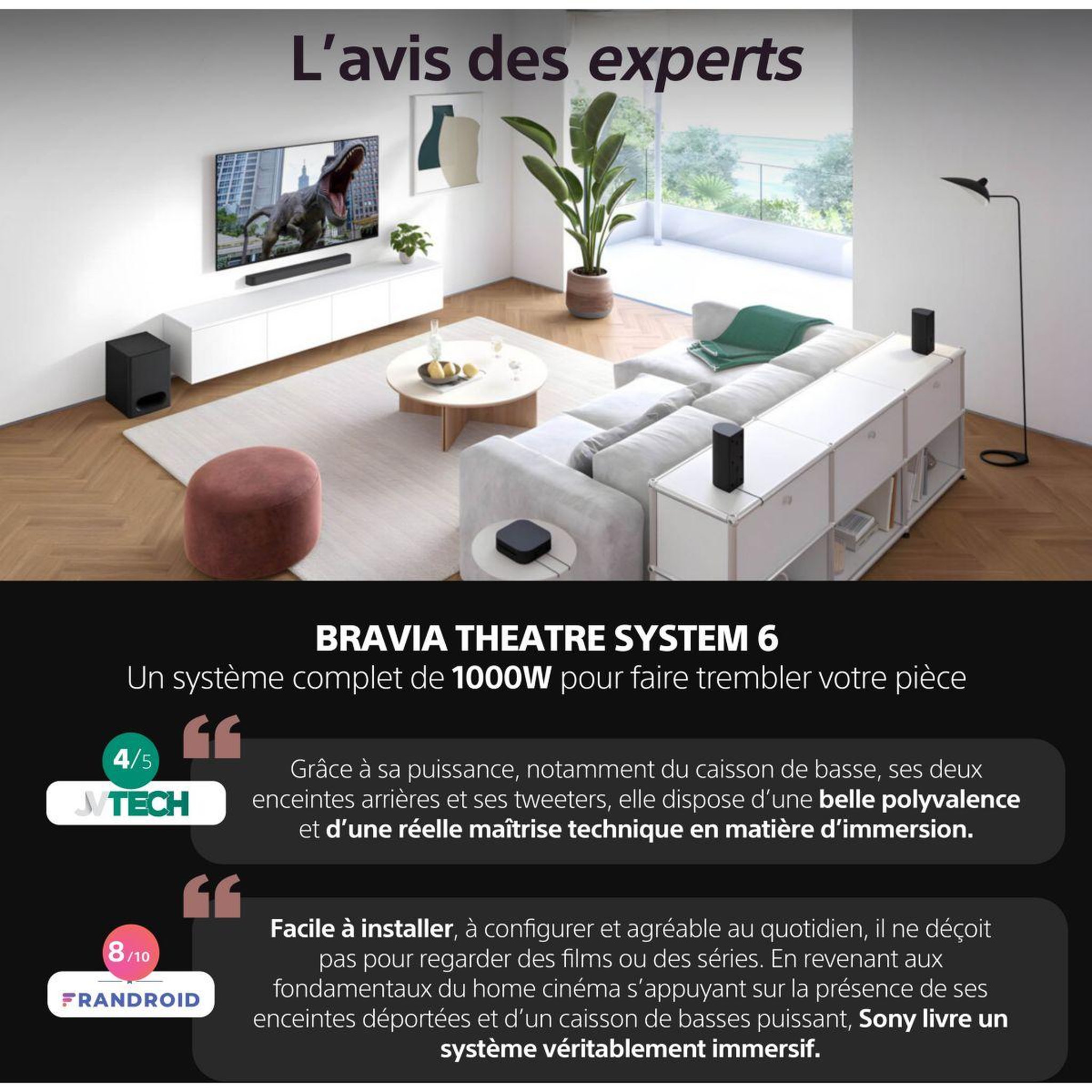 Voir la diapositive 2 : SONY Barre de son Theatre System 6