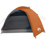 Voir la diapositive 5 : VIDAXL Tente de camping a dome 4 personnes gris et orange impermeable