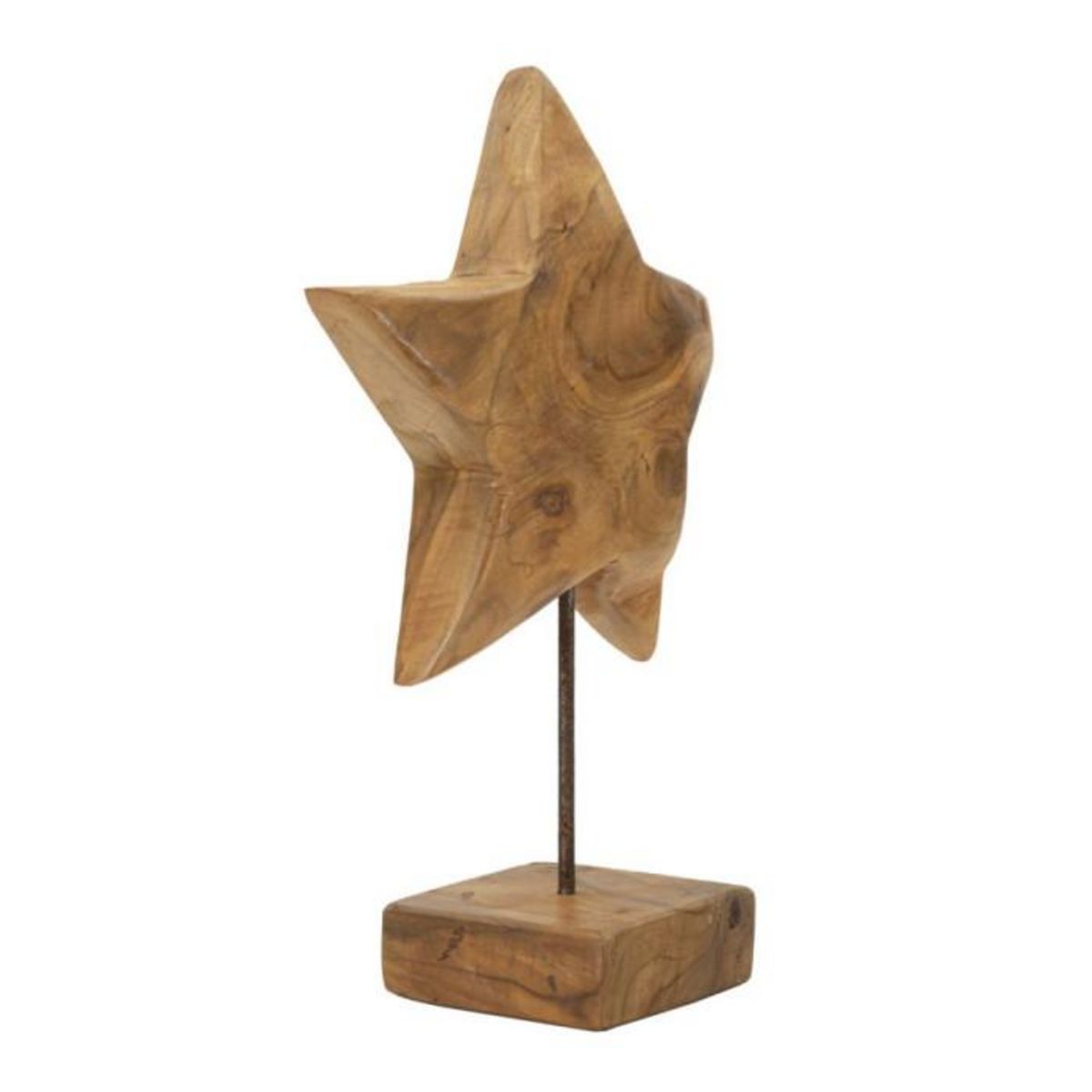Paris Prix Objet Déco en Teck  Étoile  42cm Naturel