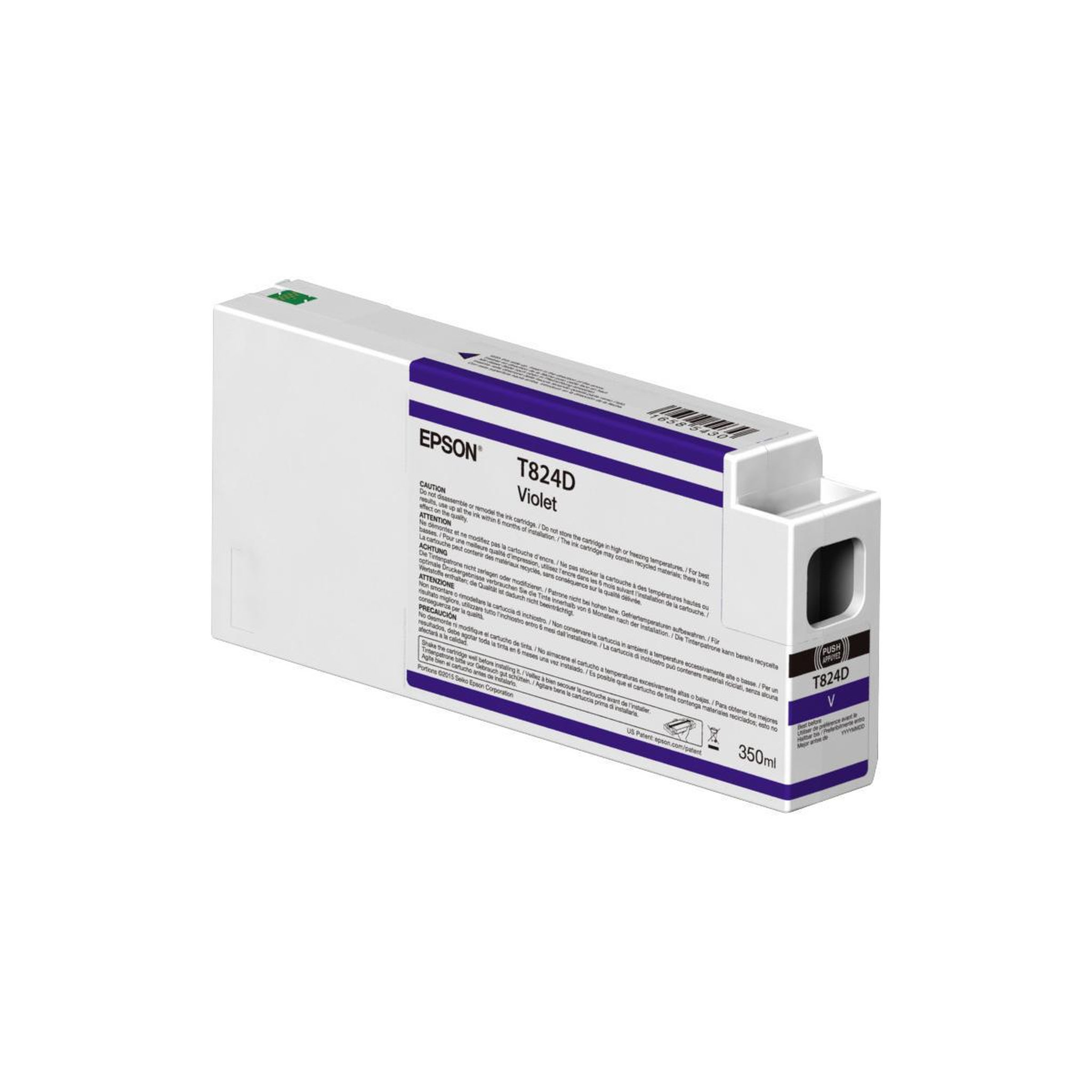 Voir la diapositive 2 : Epson Cartouche d'encre Epson T824D Violett originale