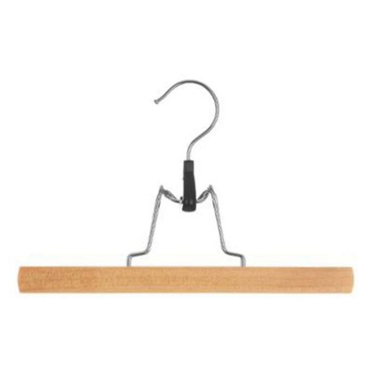 FIVE Lot de 3 Cintres à Pince en Bois 25cm Naturel