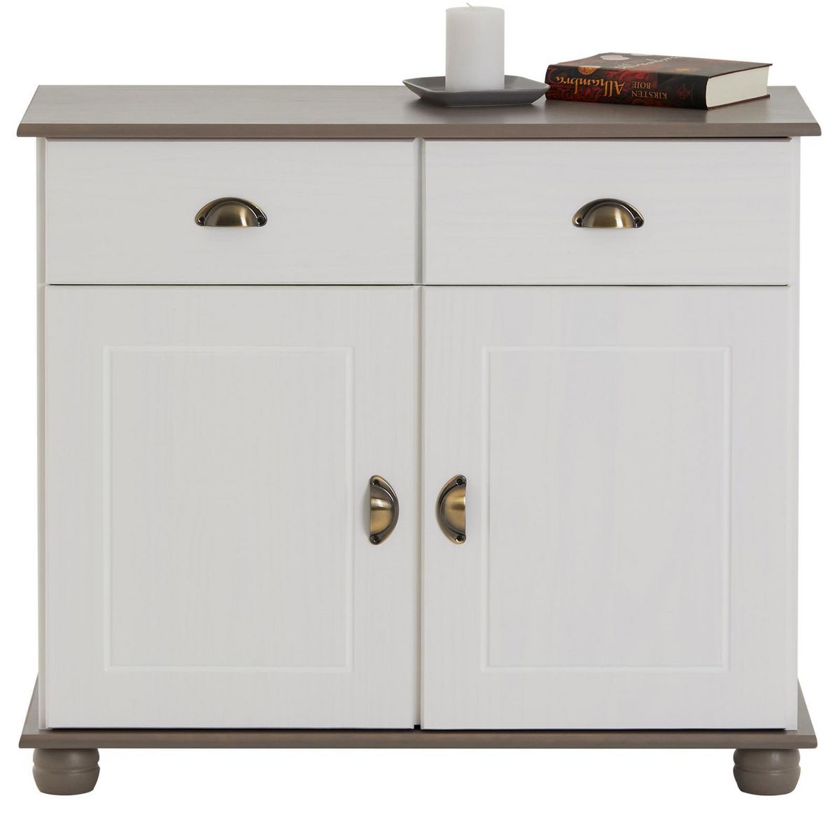 IDIMEX Buffet COLMAR en pin massif, 2 tiroirs et 2 portes