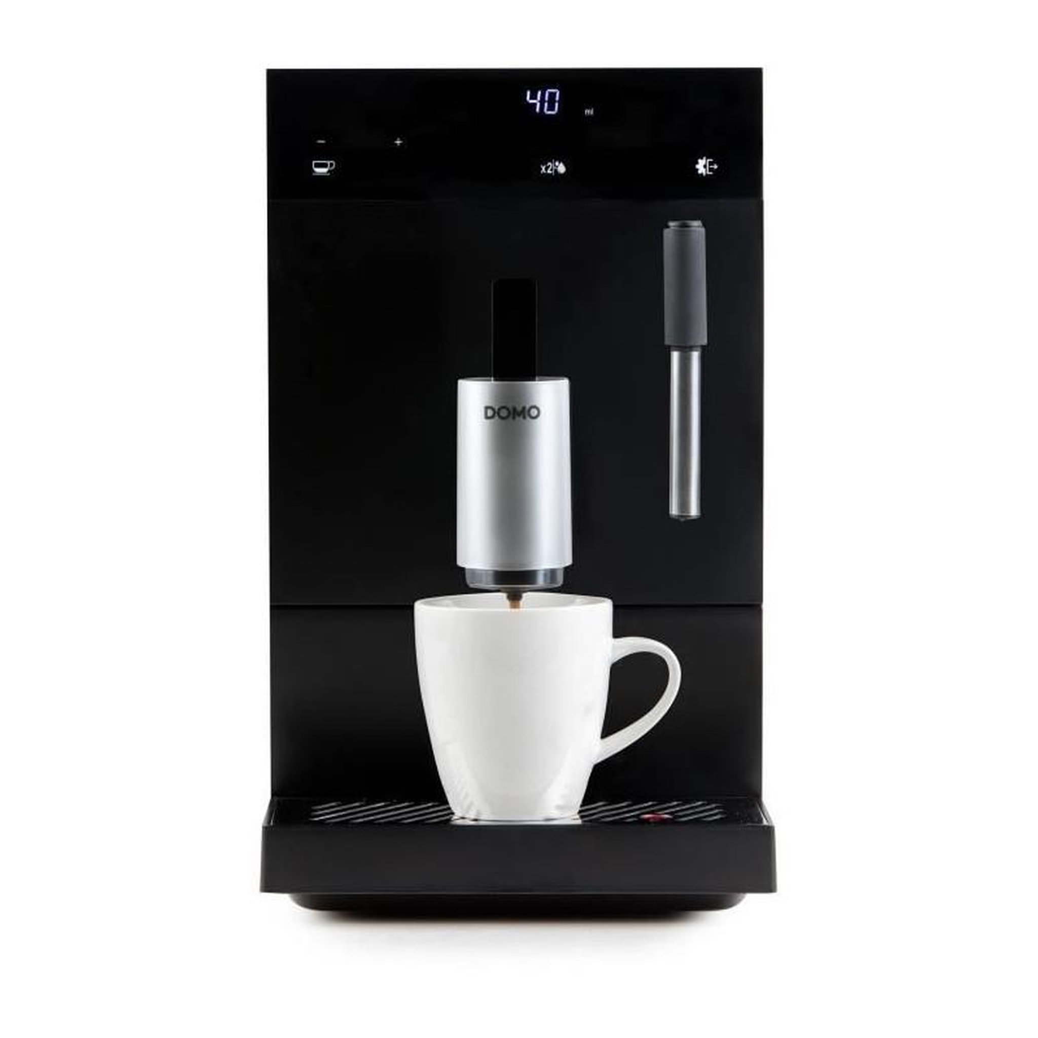 Voir la diapositive 6 : Domo Robot café 19 bars noir - do1150k