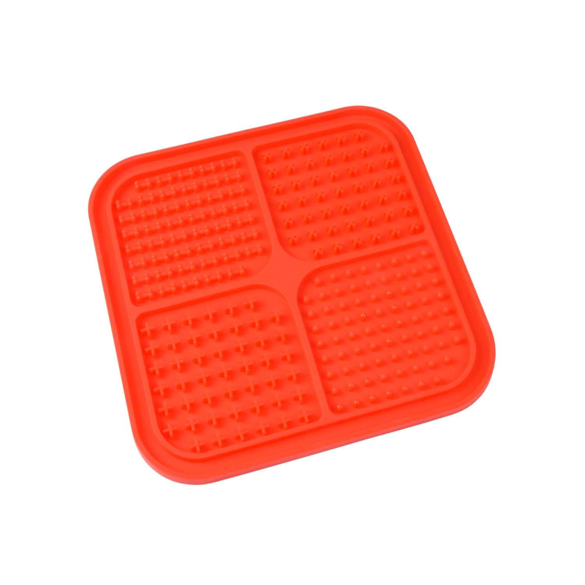 LOVE STORY Tapis de léchage pour chien et chat - rouge