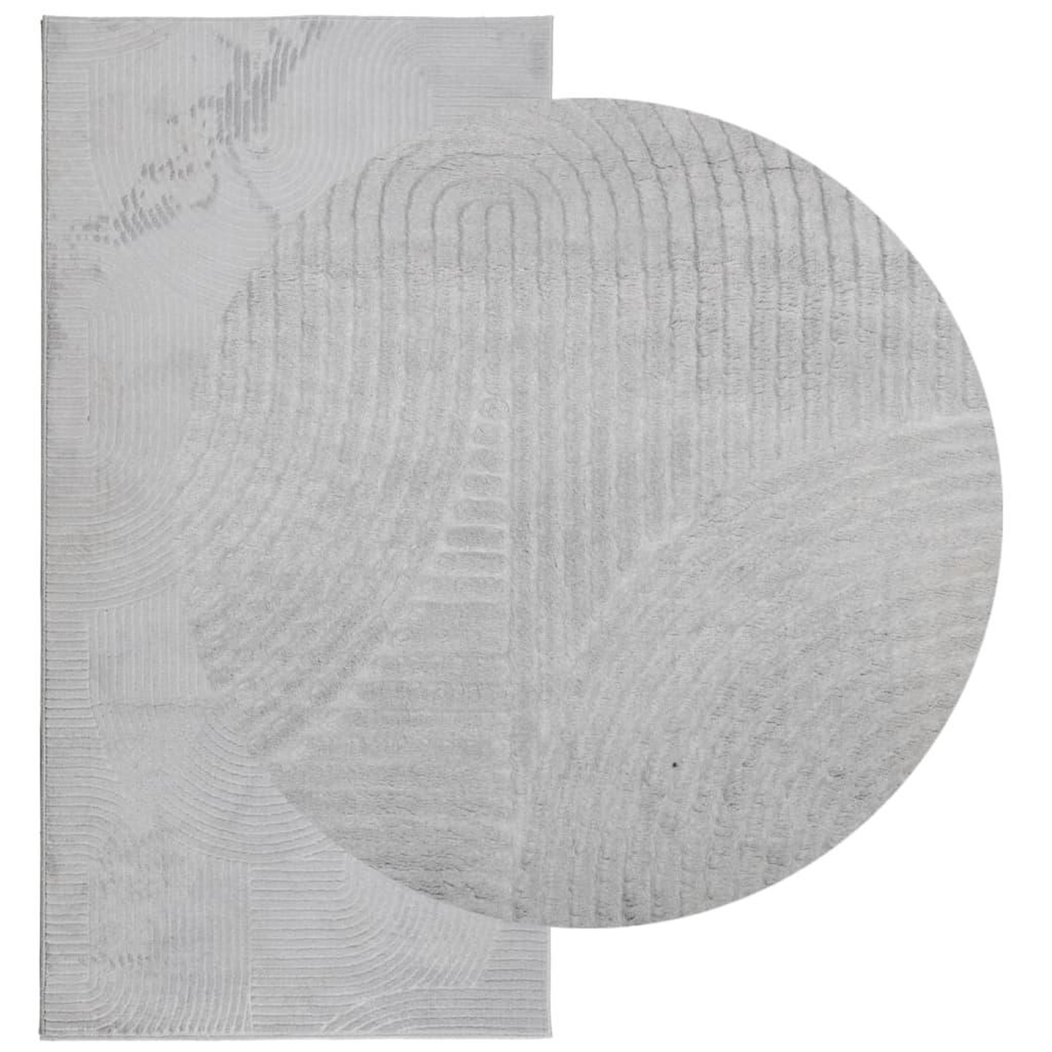 Voir la diapositive 3 : VIDAXL Tapis IZA poils courts style scandinave gris 100x200 cm