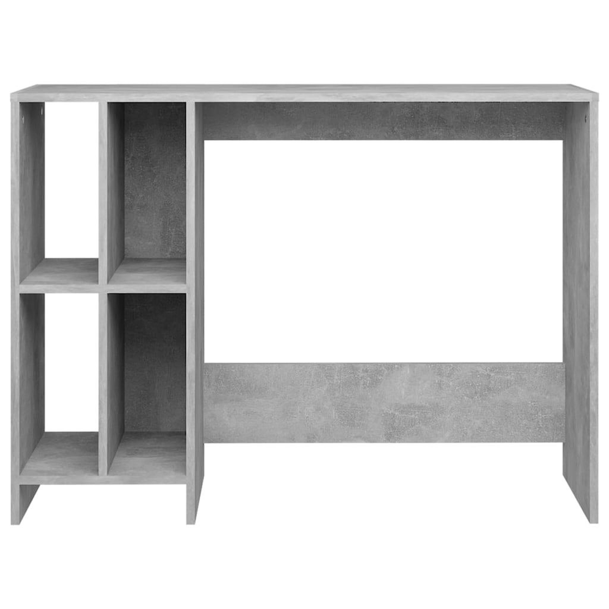 Voir la diapositive 3 : VIDAXL Bureau d'ordinateur portable gris beton bois d'ingenierie