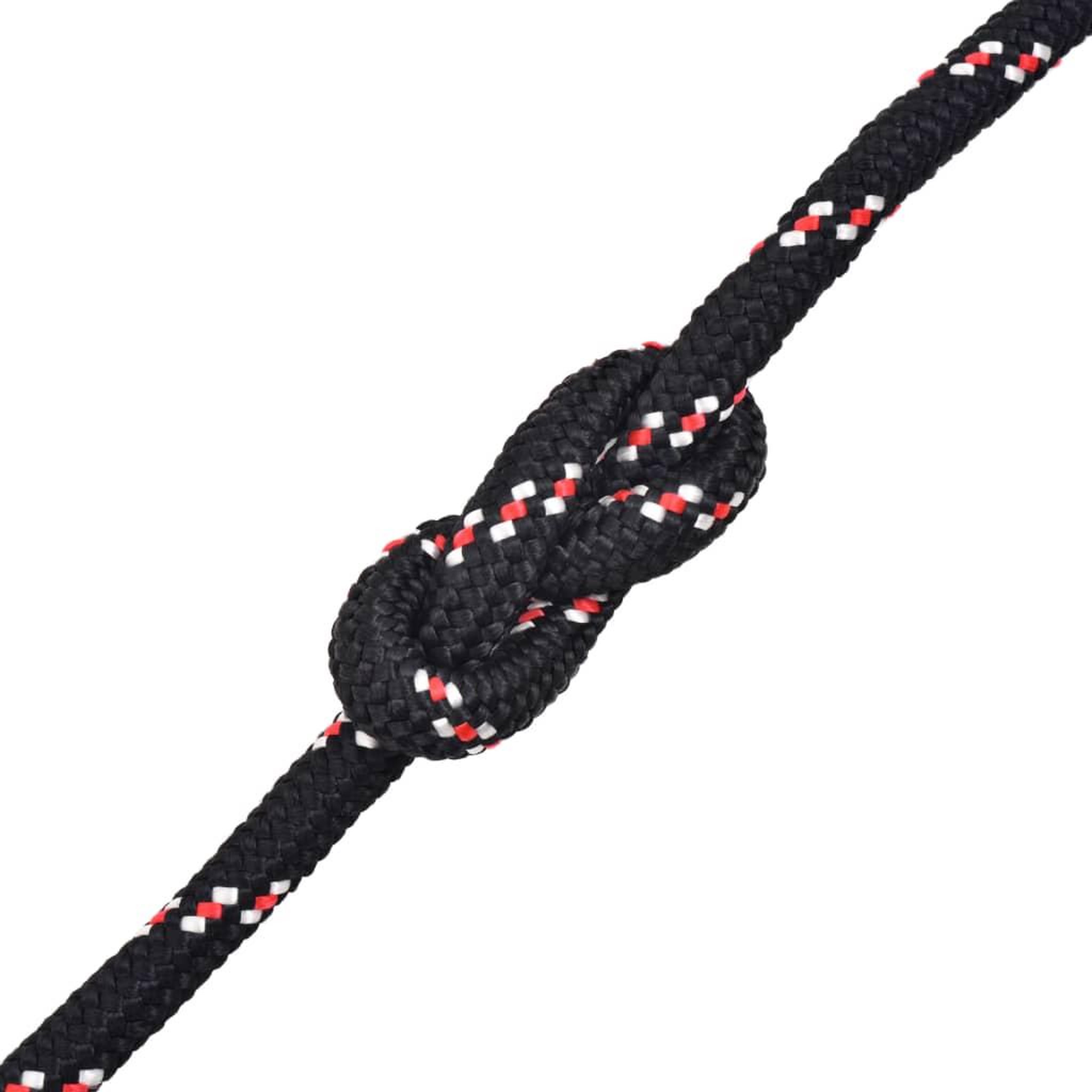 Voir la diapositive 2 : VIDAXL Corde de bateau Polypropylene 12 mm 250 m Noir