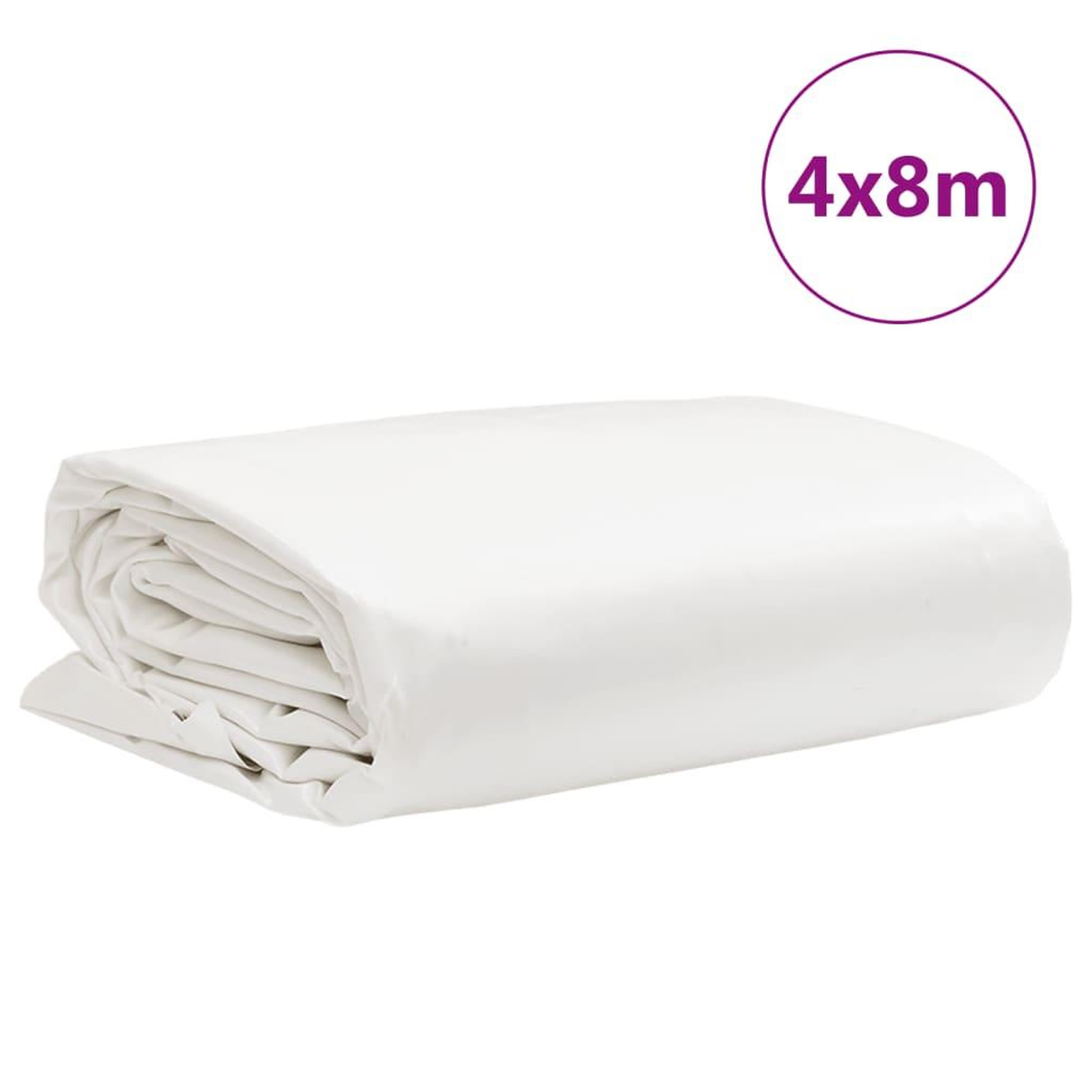 Voir la diapositive 6 : VIDAXL Bache blanc 4x8 m 650 g/m²